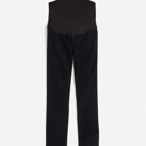 Madewell Maternity Over-the-Belly Mid-Rise Stovepipe Jeans in Black Rinse